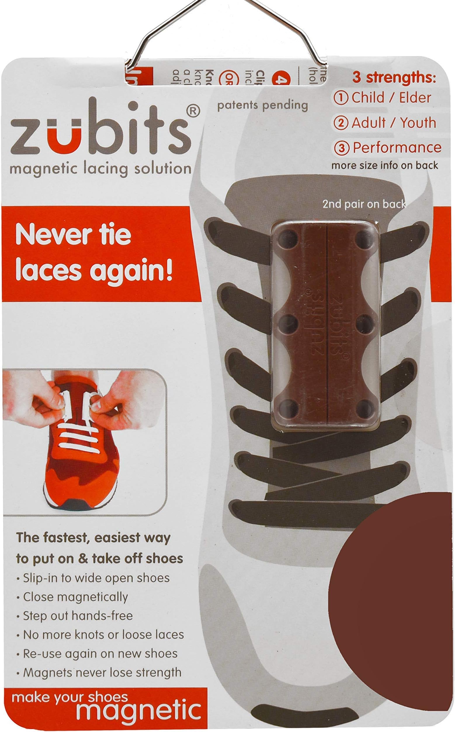 Magnetic Lacing Solution, No Tie Easy Long-Lasting Shoelace Magnets (2 In Pack)