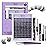 B&Q Wispy Lash Clusters Kit B42, DIY Lash Extension Kit 156PCS Eyelash Extension Kit, Soft Natural Lash Clusters 8-18MIX D Curl Lash cluster, Thin Black Band Cluster Eyelash Extensions (B42 Set)