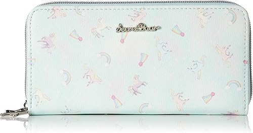 Amazon シークレットドア 長財布 ユニコーン パステル キッズ 財布 ウォレット ゆめかわ 12 グリーン 財布