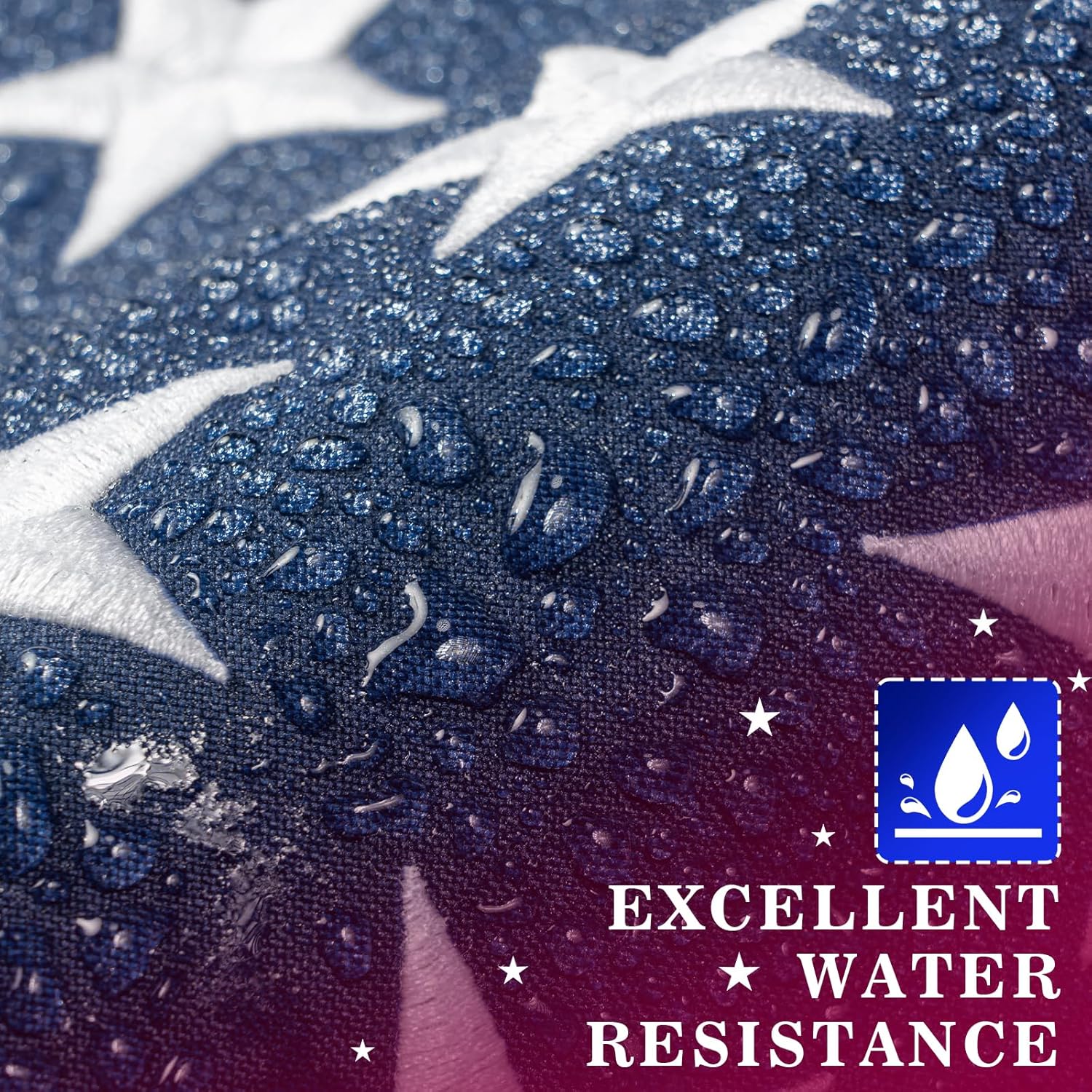 High Wind American Flag for Outdoor 10x15 Ft - Heavy Duty Allegiance US Flag with Embroidered Stars, Sewn Stripes & Brass Grommets All Weather Fade Resistant for Outside Use - Image 5