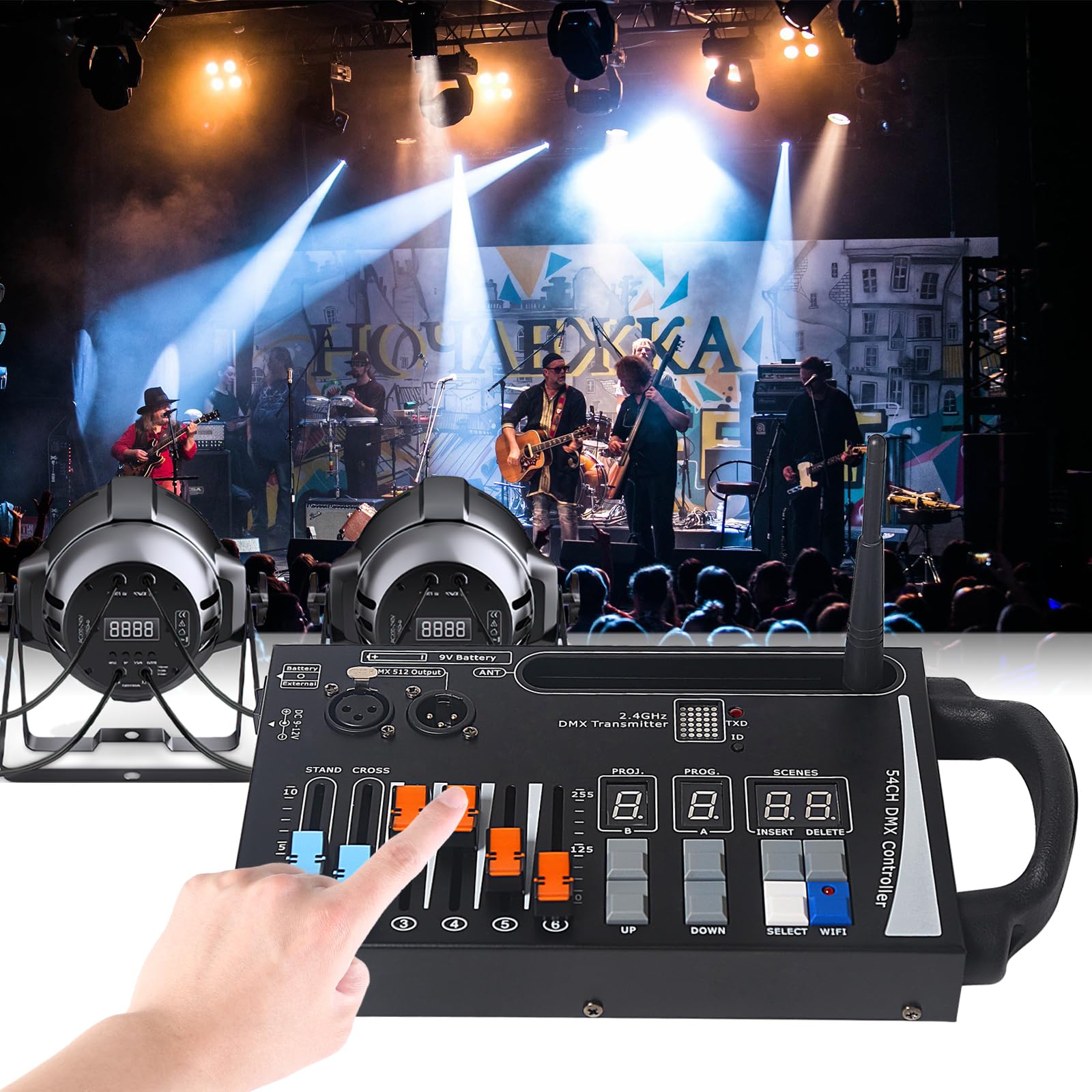 Amazon.com: DMX Lighting Console, 54 Channels DMX Controller for