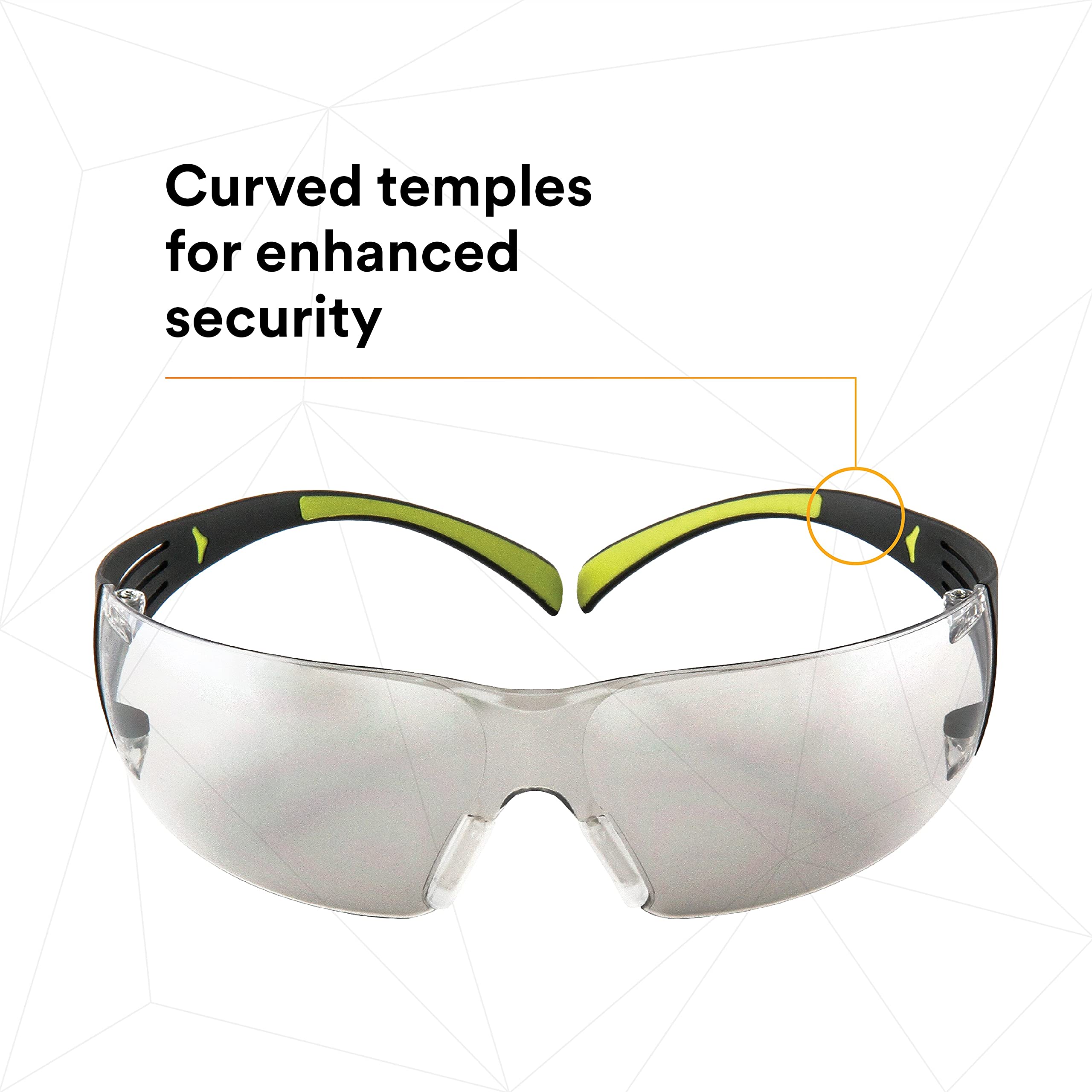 3 m SecureFit Port de lunettes de protection, 400-series, Sf410as, intérieur/extérieur Miroir objectif (boîte de 20)