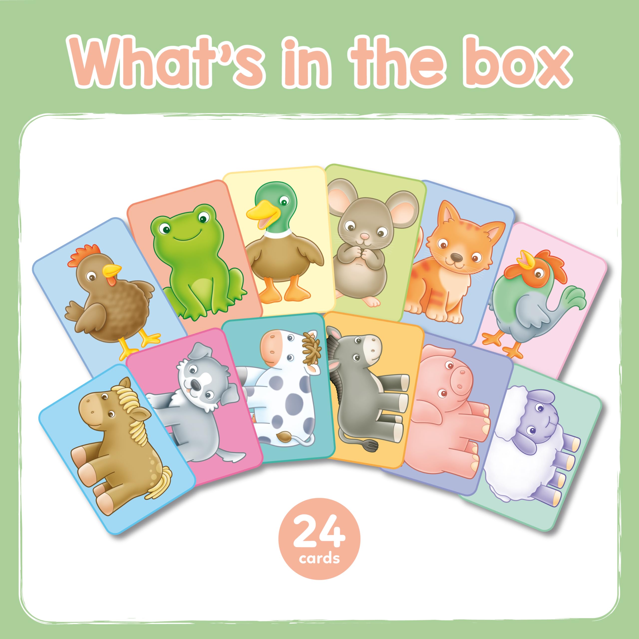 Orchard Toys See and Sound Giant Flashcards for Babies and Toddlers 9 months+ Educational Animal Farm Activity and Learning Game - Image 4