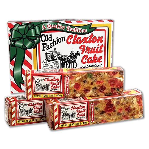 Claxton Old Fashioned Fruit Cake, pastel de frutas, 3 libras