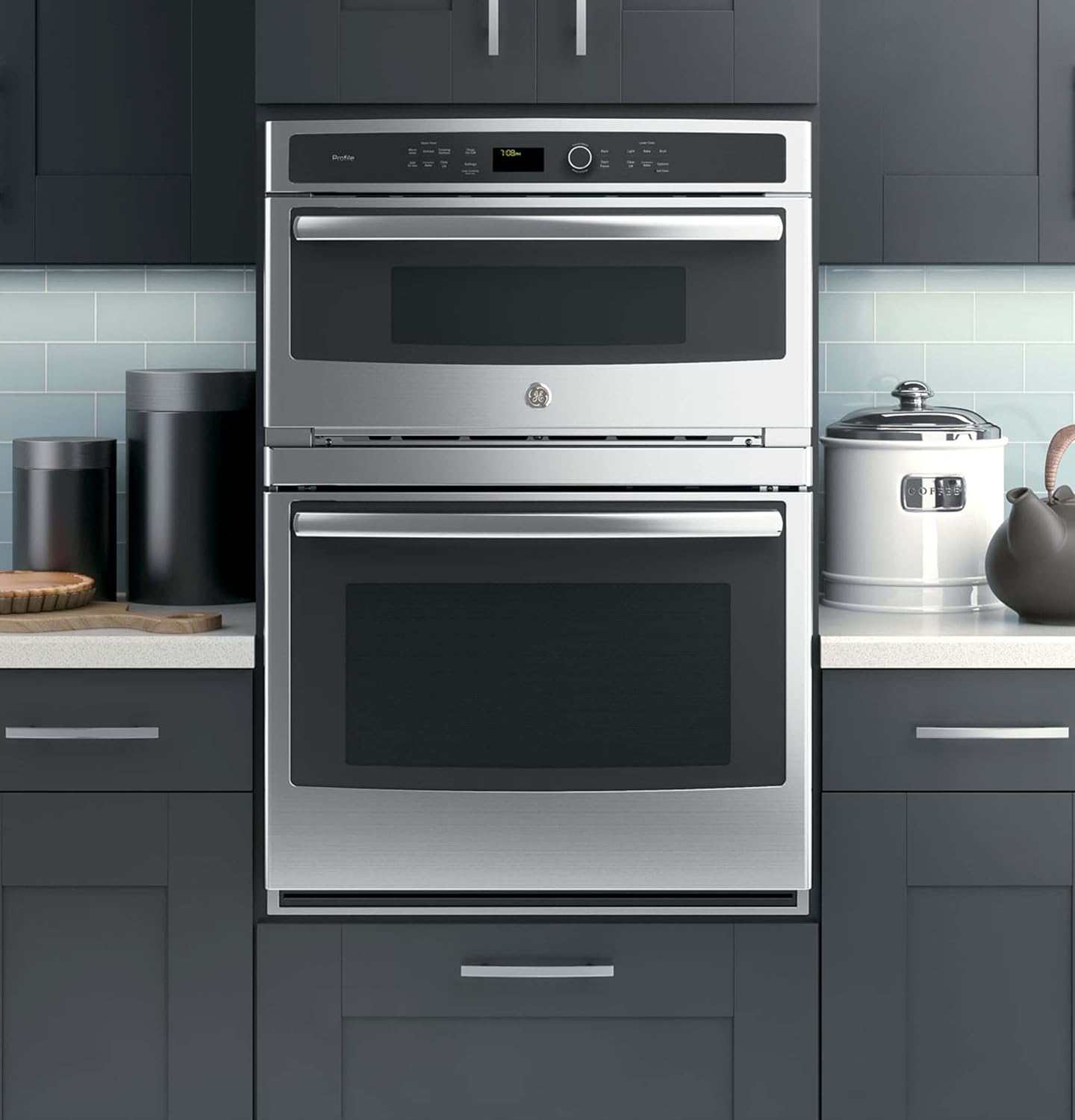 GE Profile PT7800SHSS 30" Built-In Convection Combination Microwave Wall Oven in Stainless Steel