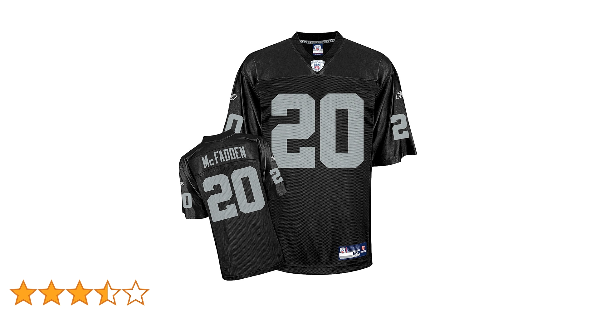 Reebok NFL Raiders Mcfadden #20 ゲームシャツ Buy NFL Men's Oakland Raiders Darren McFadden #20 Replica