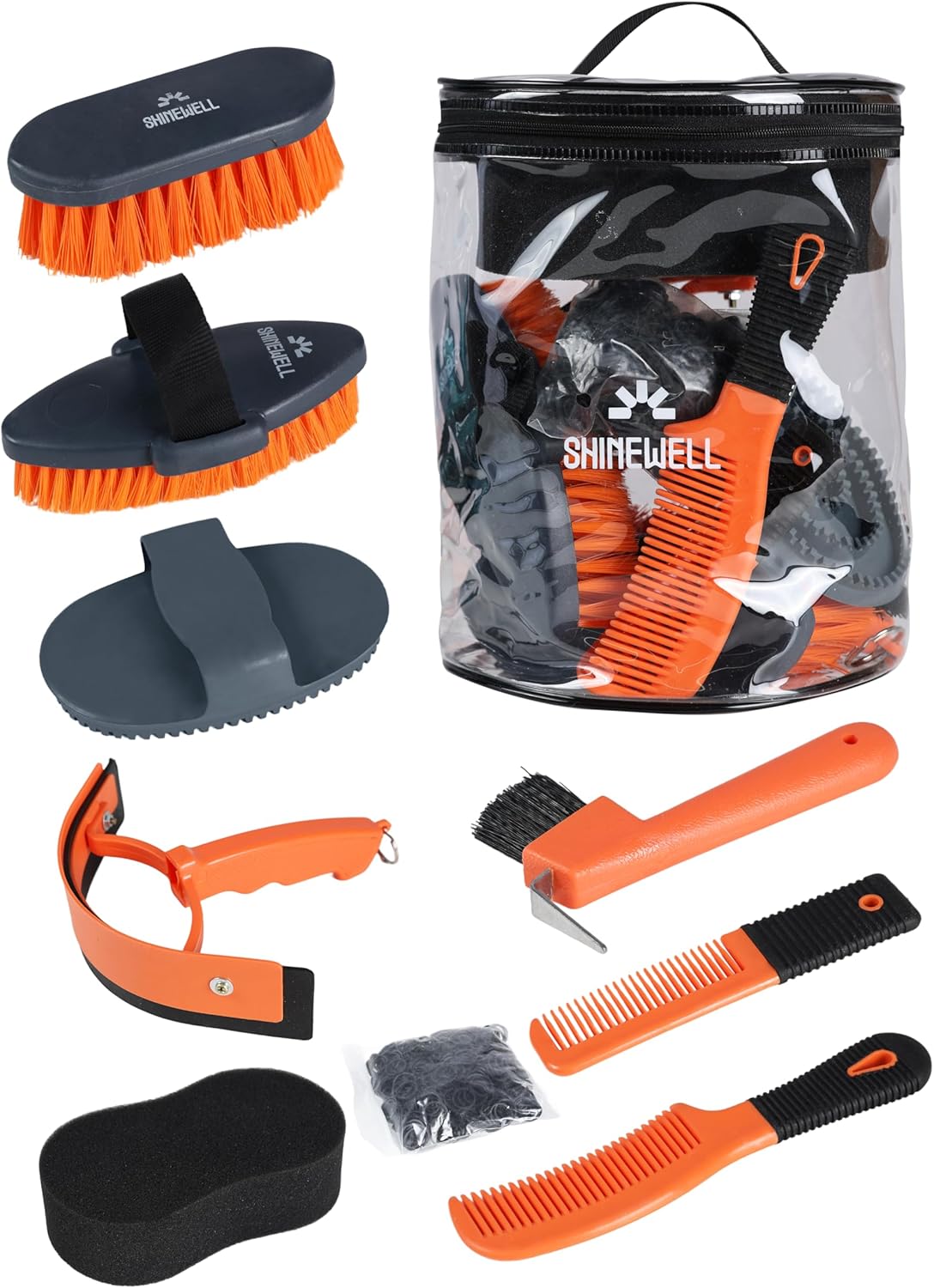 Set de pansage et soins des crins pour poneys et chevaux – En Selle Prunelle