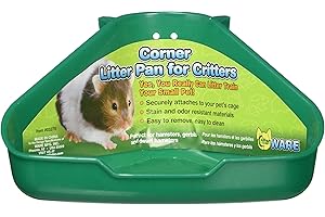 Essential Rat Litter Pan for Critters - Corner Design for Easy Cleaning