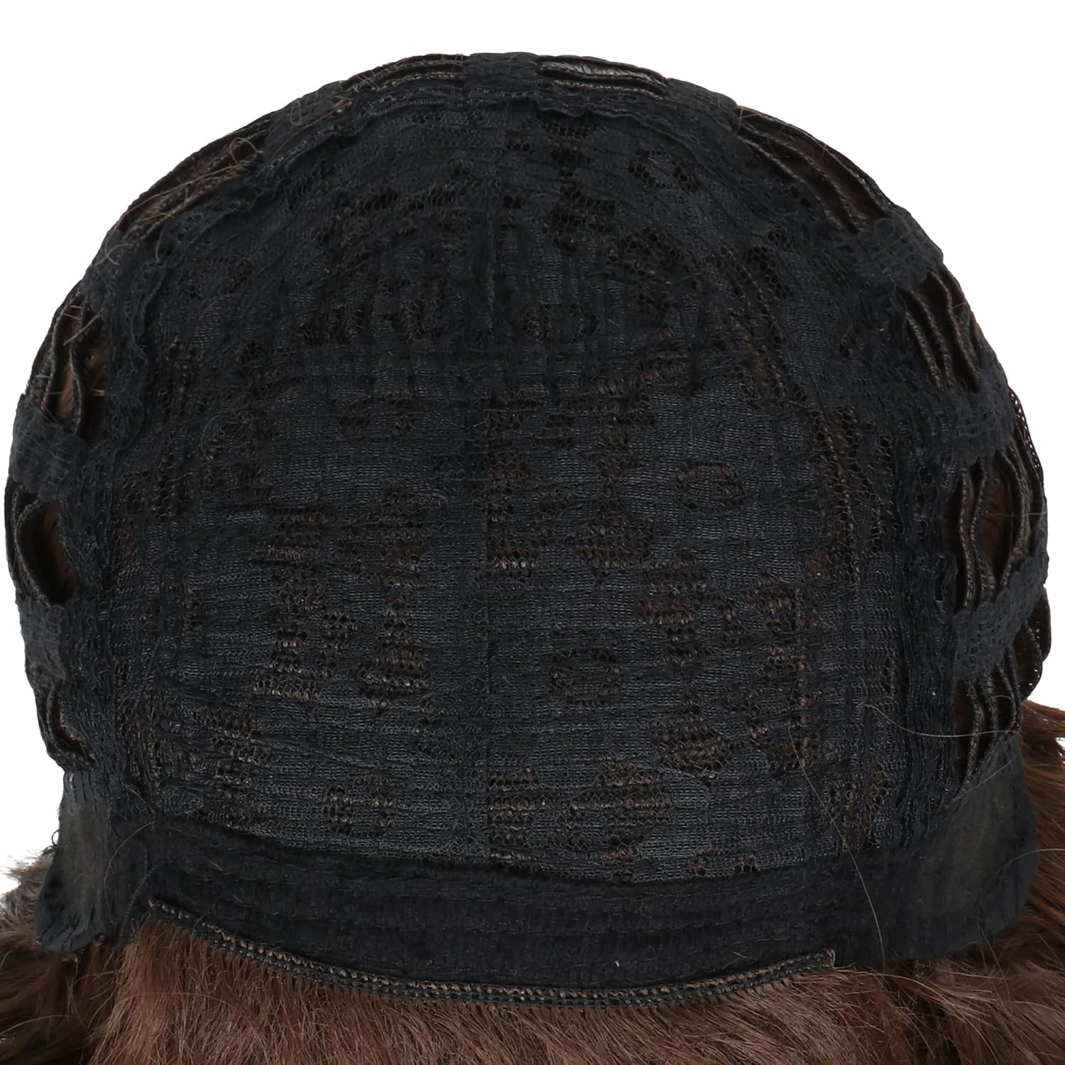 Miss U Hair Short Curly Brown Wig Women Halloween Cosplay Costume Hair Old Lady Costume Wig