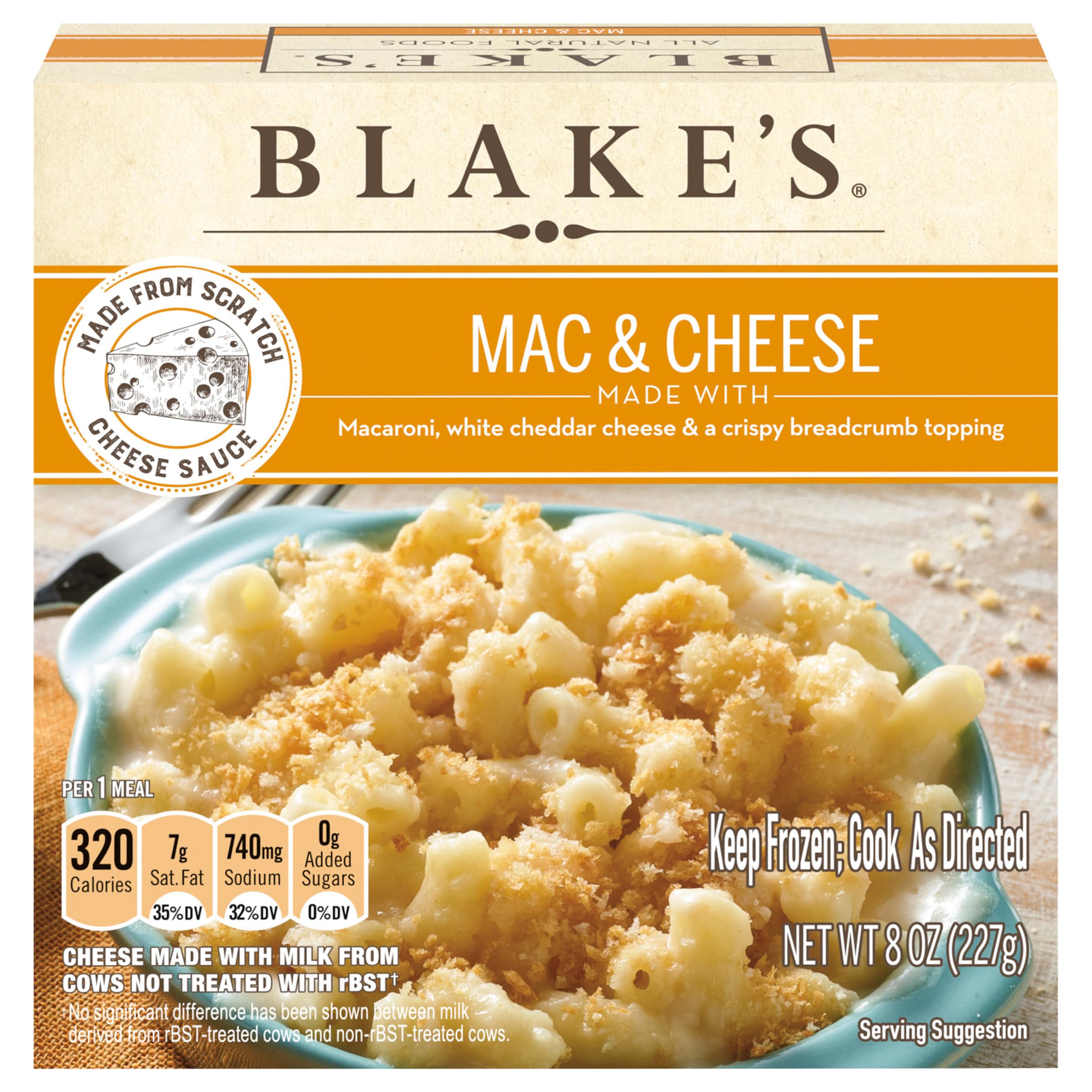 Blakes Old Fashioned Macaroni and Cheese, 8 oz (frozen)