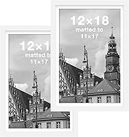 Vista 72 de FrameWorks Marcos de fotos clásicos de madera de 12 x 12 a 8 x 8 pulgadas con vidrio templado, roble natural, paquete de 2