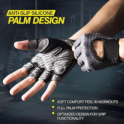 Miniatura 2 de Guantes deportivos de gimnasio, levantamiento de pesas, soporte para muñeca para hombres y mujeres