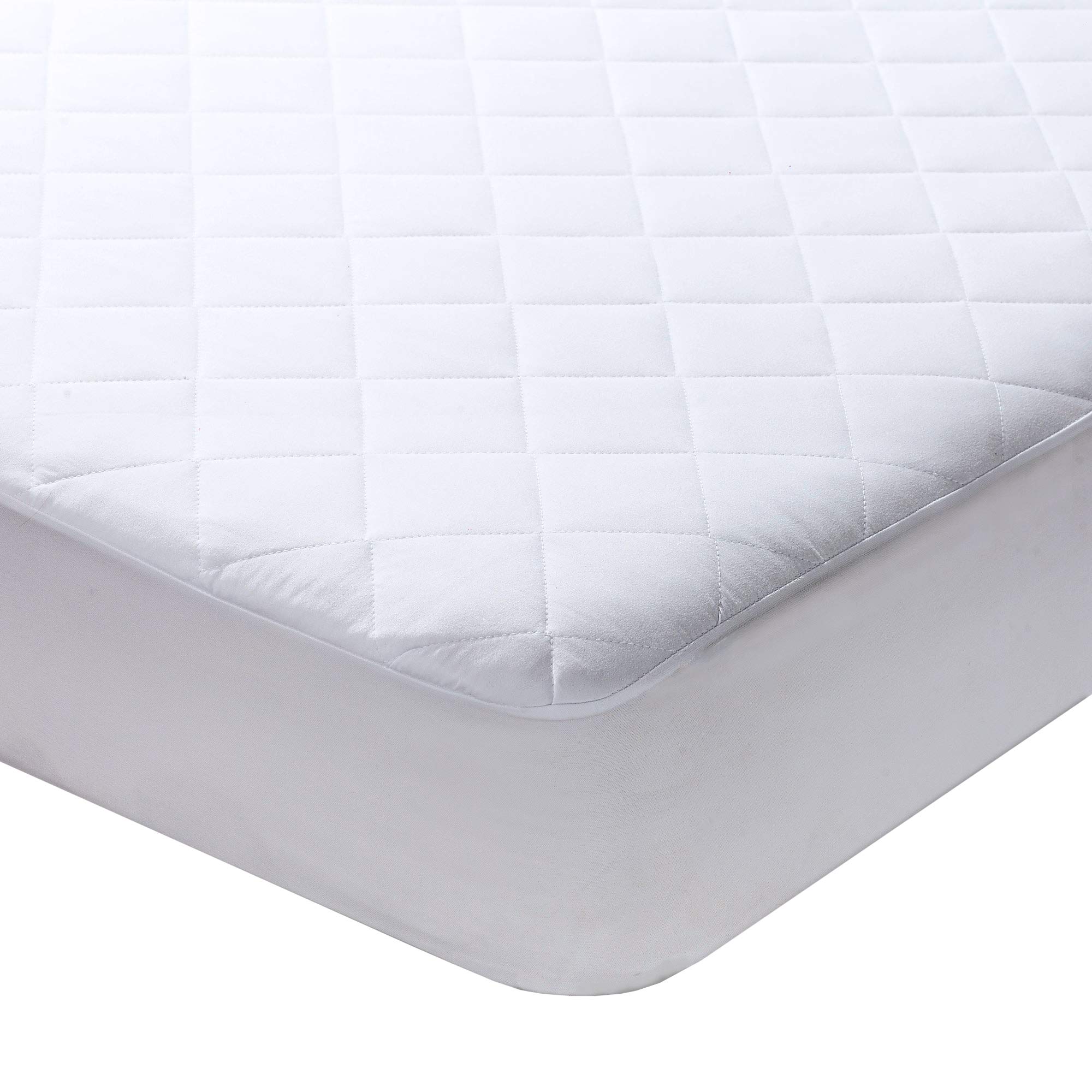 Milddreams Full Mattress Pad Cover Protector - Bed Pad Size (54x75 inches + 16" Deep Pocket) - Quilted Fitted Sheet Hypoallergenic Protection