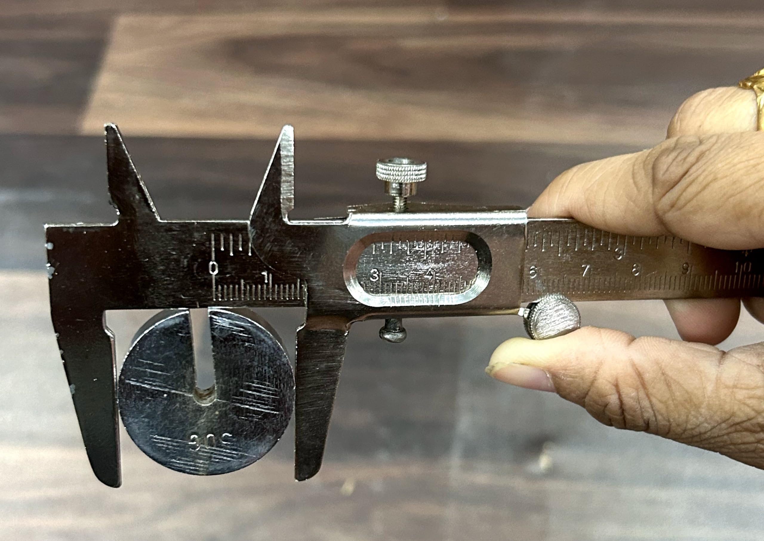 DTscience house Vernier Caliper with Fine Wheel Measurement (Economic) 125mm/ 12.5cm/ 5inches, Inside, Outside and Depth Jaws for Measurement of Any Objects 1