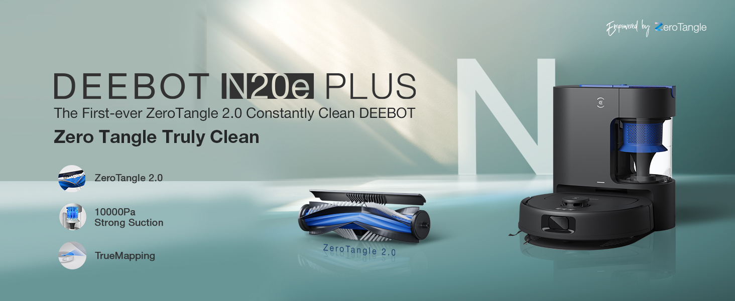ECOVACS DEEBOT N20e Plus Robot Vacuum and Mop with Bagless Self