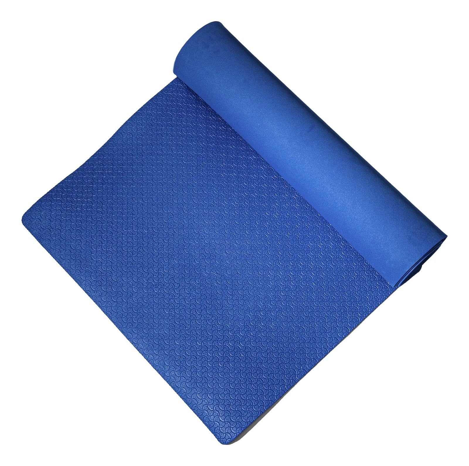 Tapete Portátil Yoga Pilates Ejercicio Azul 4 mm