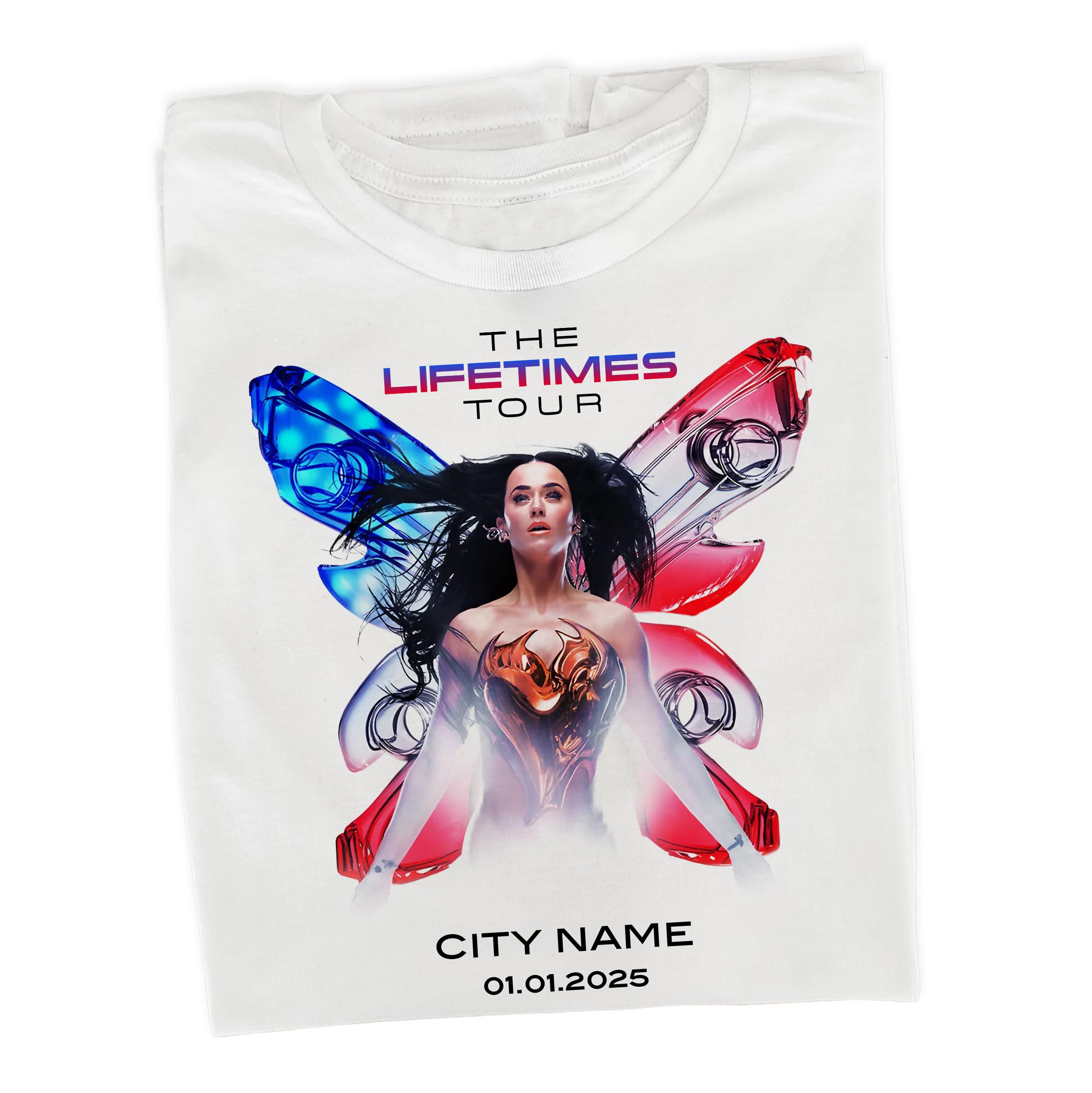 T-shirt personnalisé Lifetimes Tour, tenue de concert Uni Music Tour