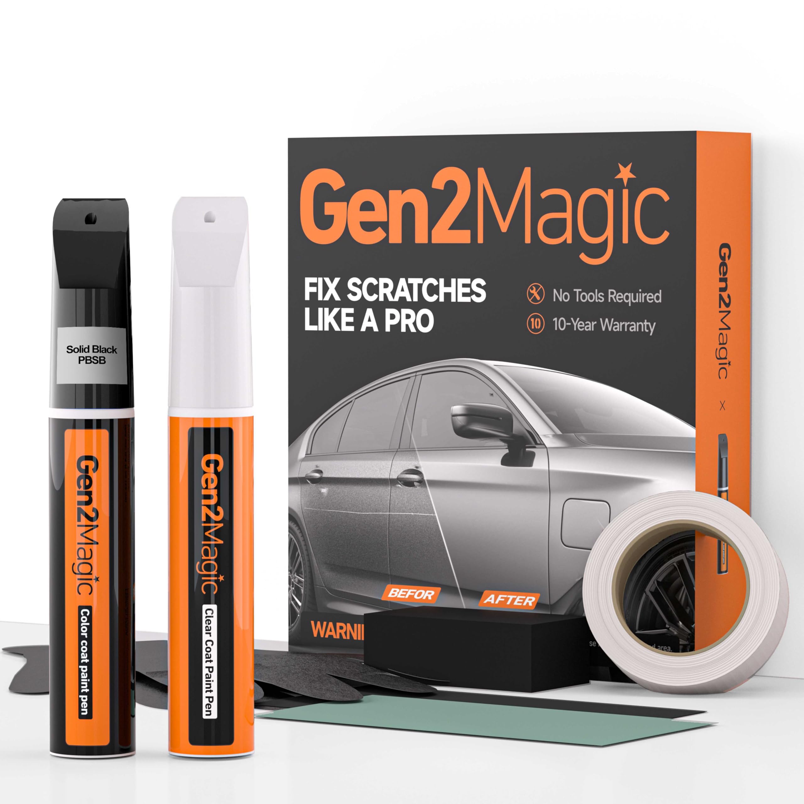 Amazon.com: Gen2Magic Solid Black Touch Up Paint Pen Kit for