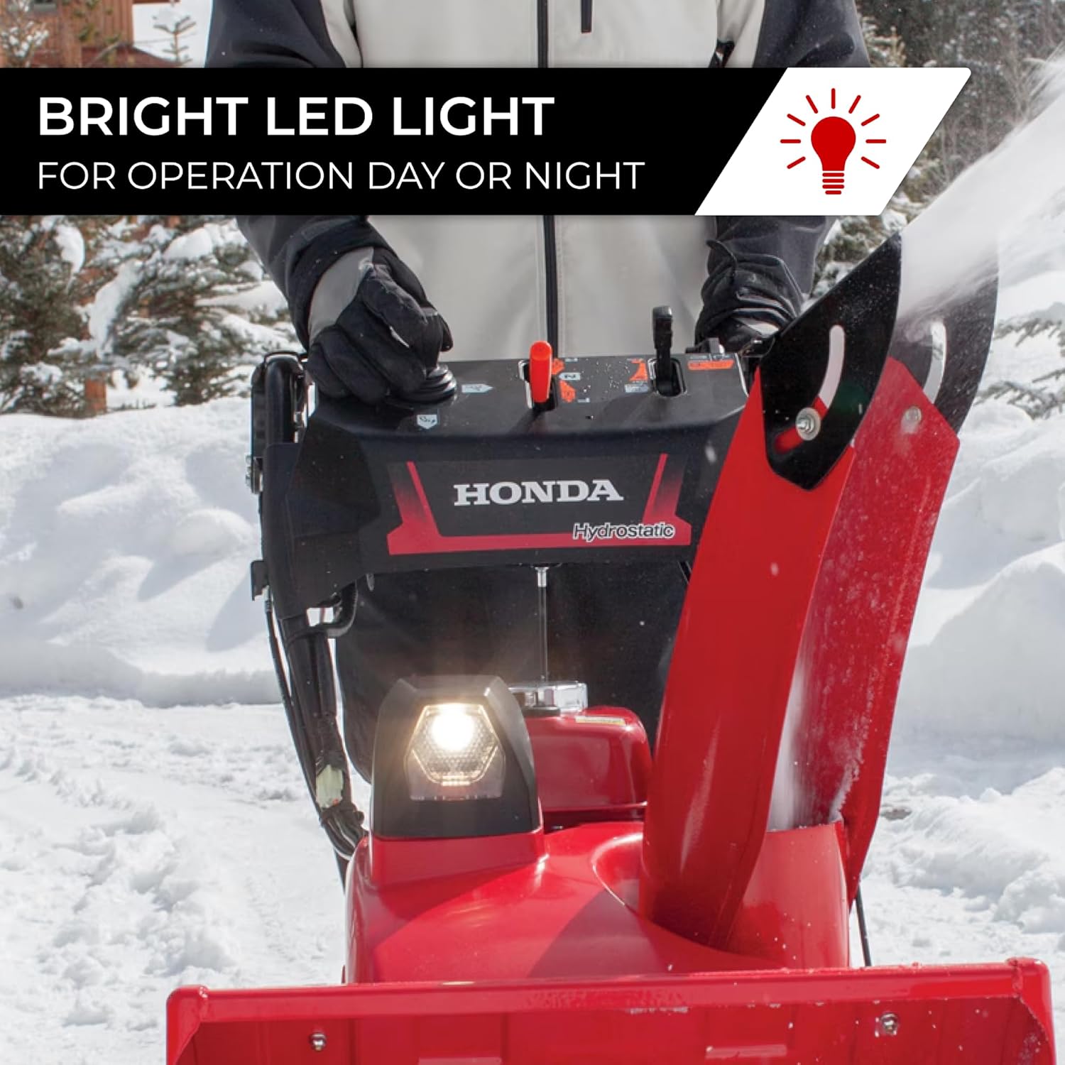 Honda HSS928 28-Inch Two Stage Snow Blower with Electric Start and Track Drive, Clears Up to 1900 Pounds per Minute with 52-Foot Max Throwing Distance, Self-Propelled (HSS928AATD)