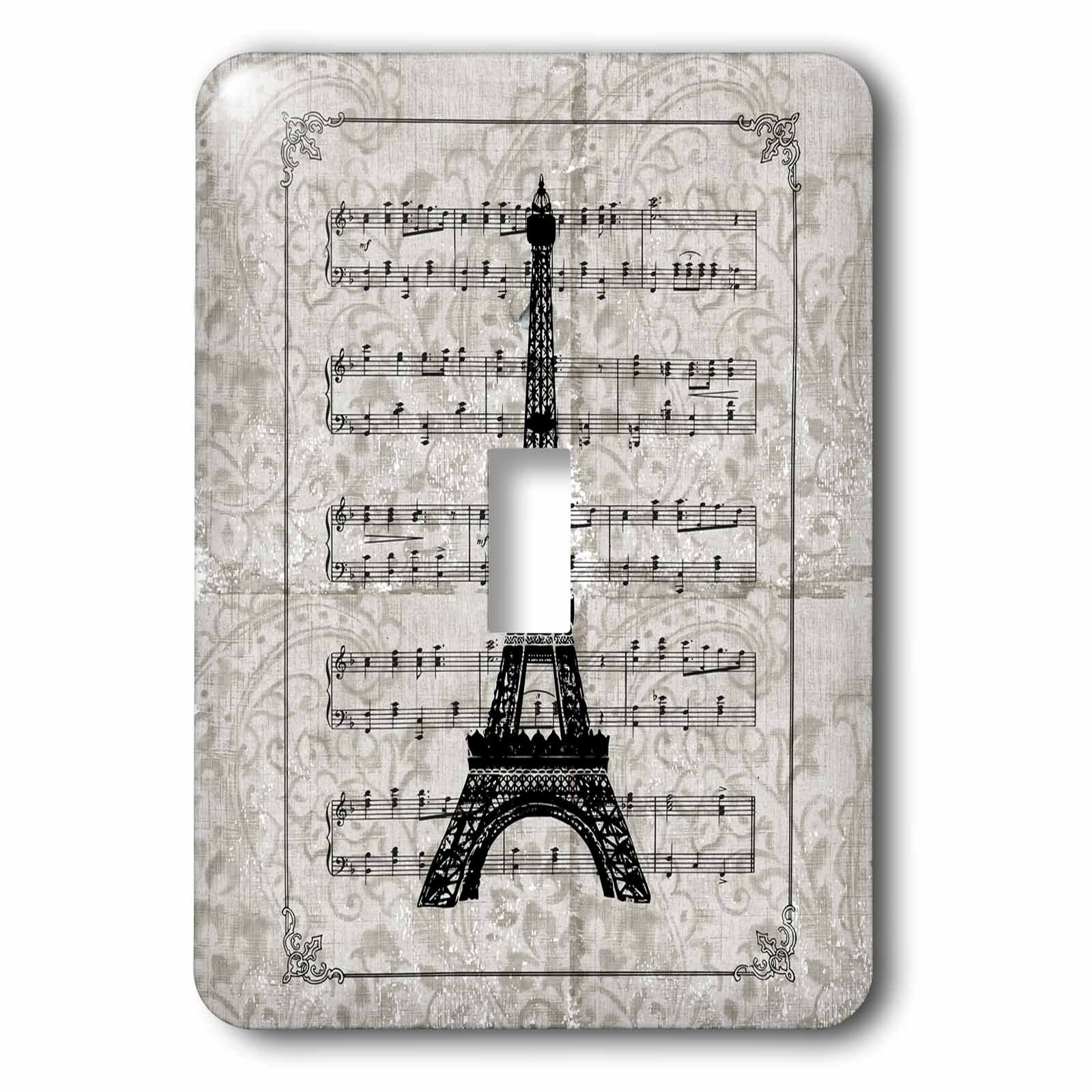 Interruptor de palanca único de París de alta definición con diseño de Torre Eiffel