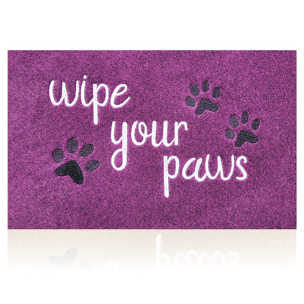 HLFMVWE Welcome Door Mats for Home Entrance - Funny Doormats Wipe Your Paws - Non Slip Rubber Mat for Front Door Indoor