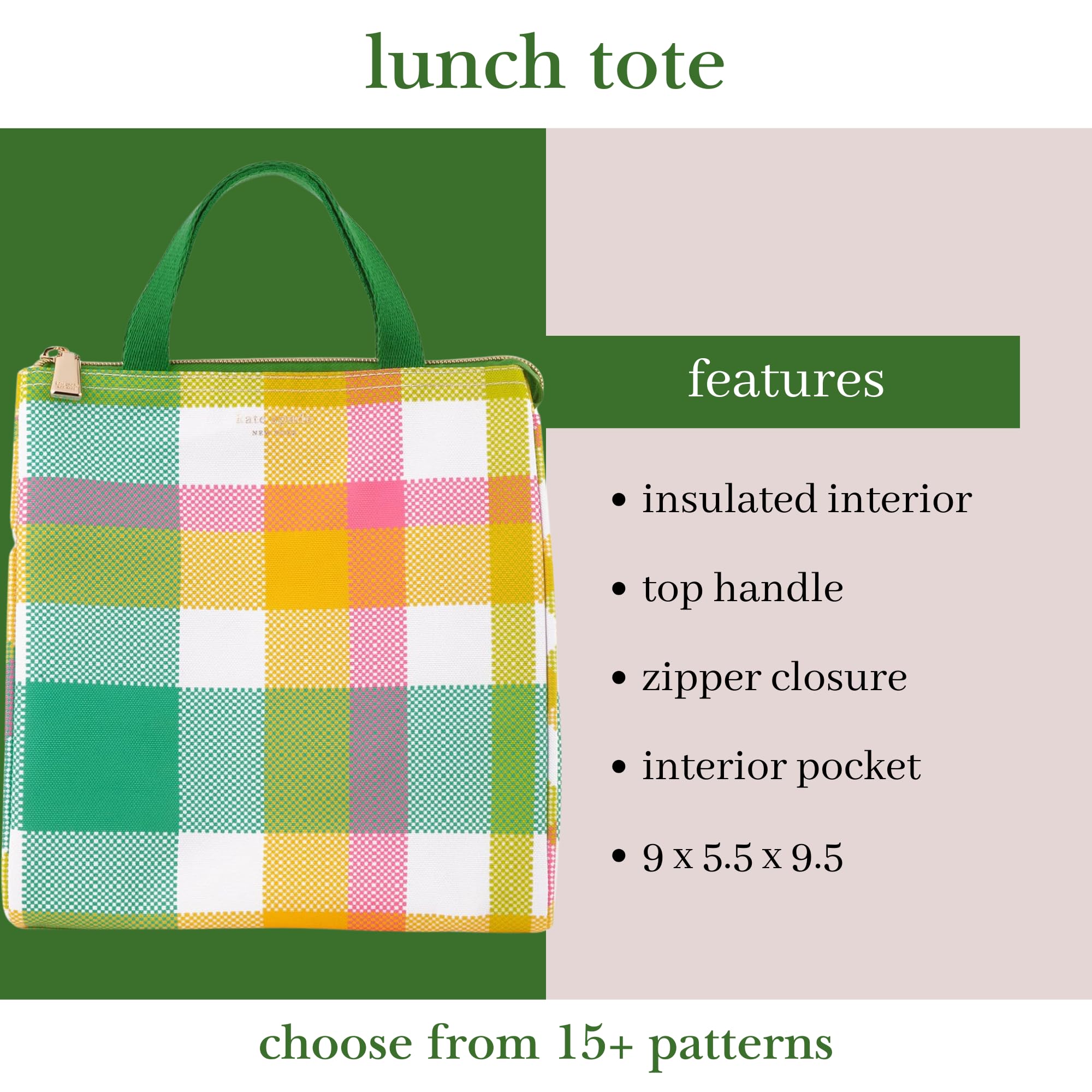 Amazon | Kate Spade New York かわいいランチバッグ 女性用 大容量