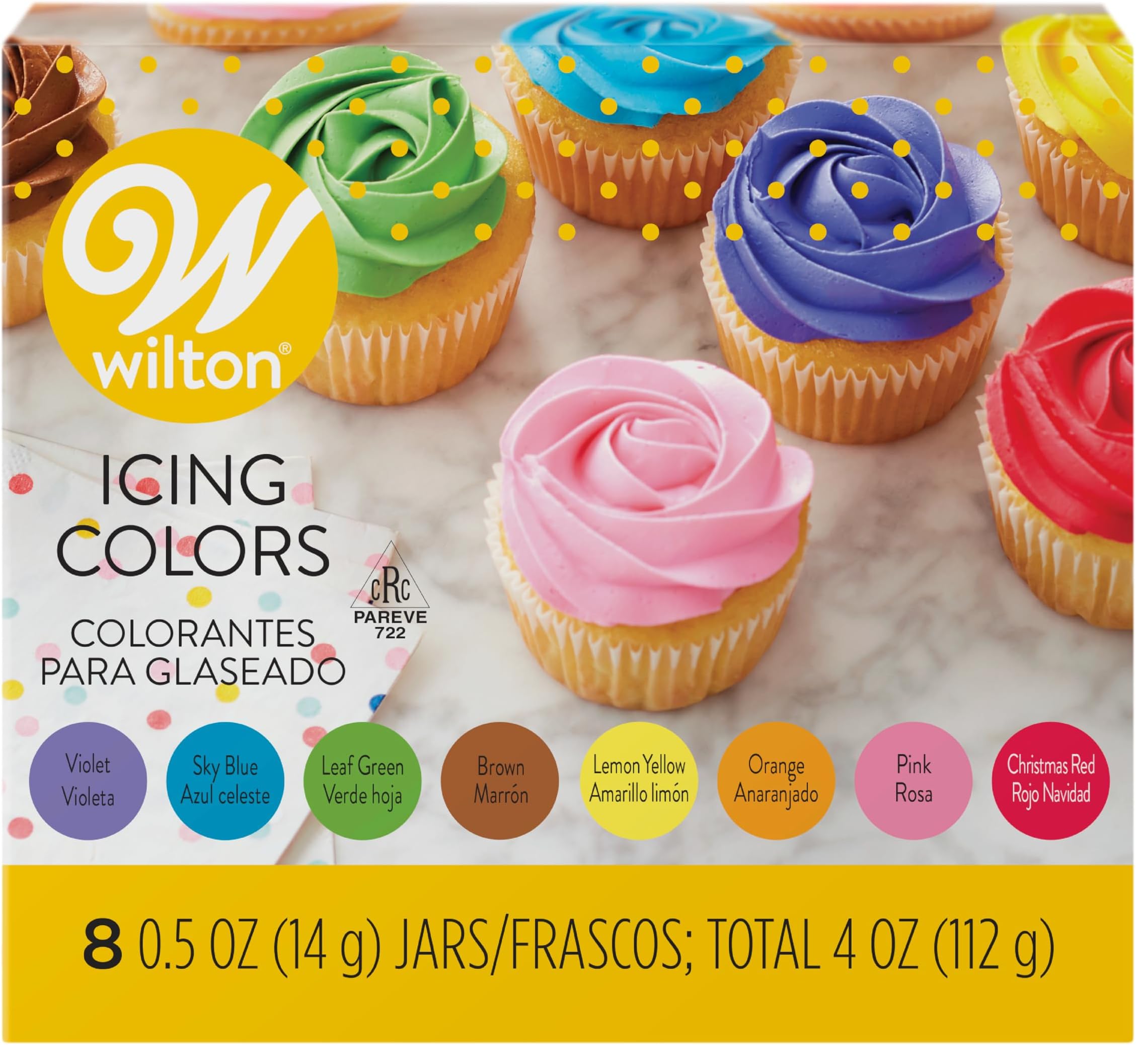 Wilton Icing Colors, 8-Count Icing Colors