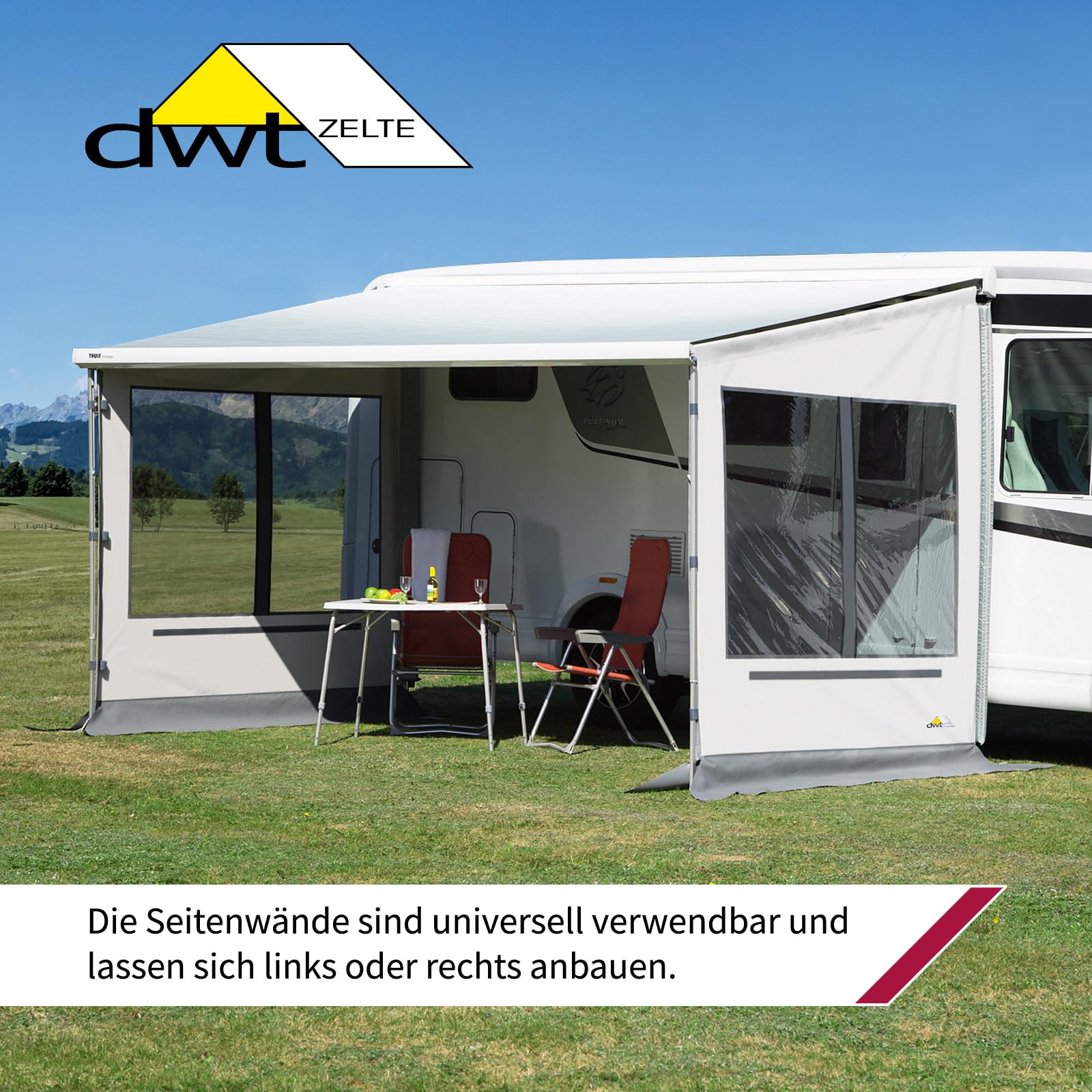 Markisenwandteil Rain Outside Thule/Omnistor (Serie 5,6,8,9);Fiamma F45,F80