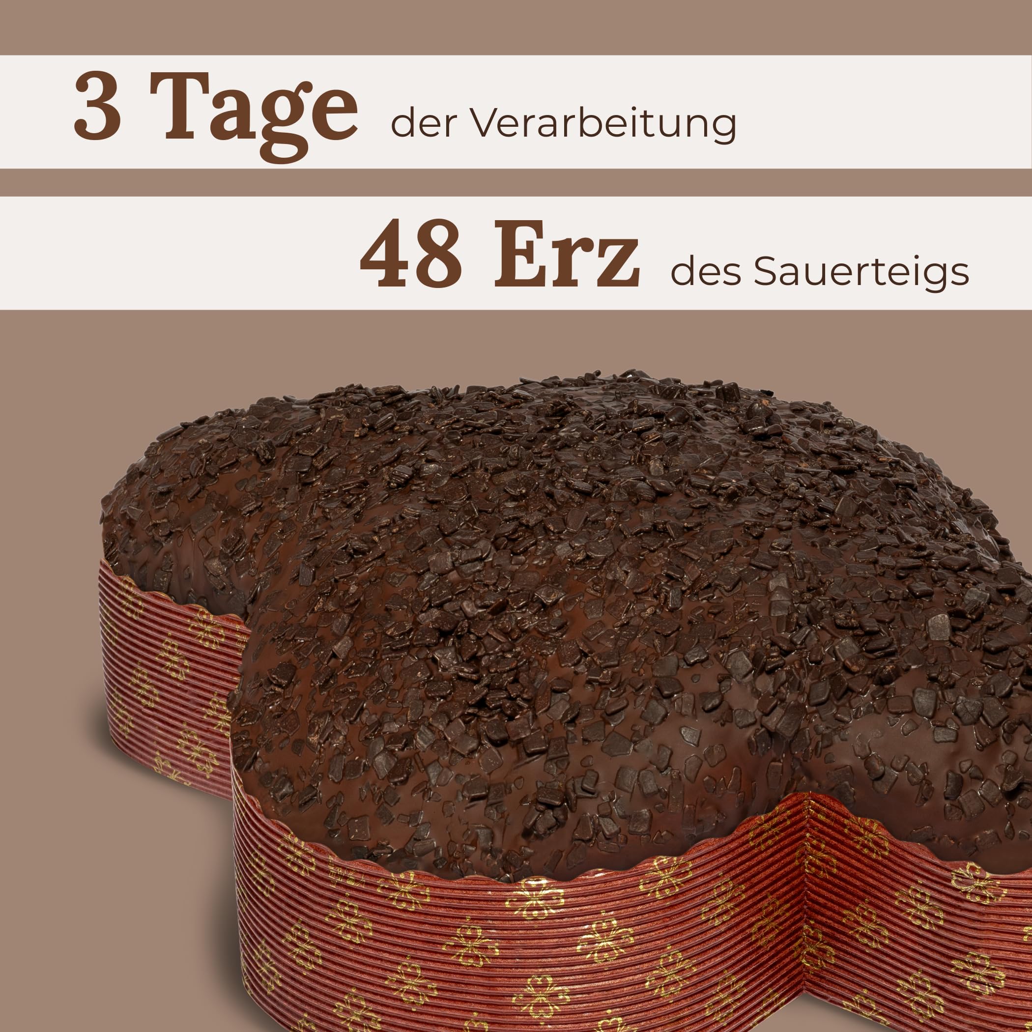 Artisan Colomba gefüllt mit Gianduia-Creme, 750 gr - Pasticceria Fraccaro 1932, Osterkuchen mit Gianduia-Creme und Schokoladenglasur, ohne kandierte Früchte, natürlich gesäuert, Verpackungslinie