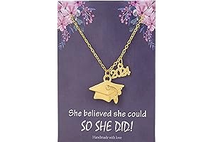 2024 Graduation Gifts for Her: Personalized Graduation Cap Commemorative Necklace