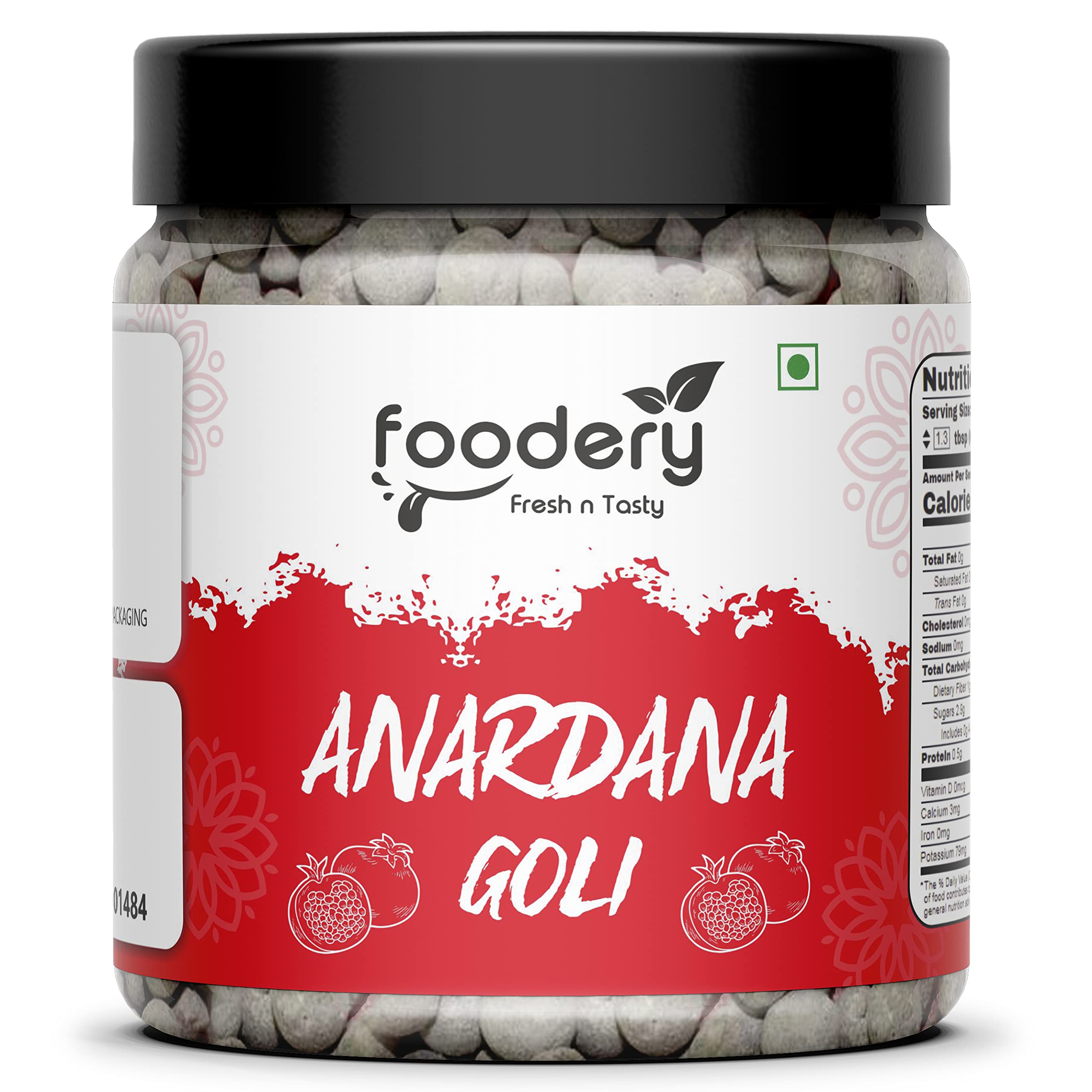 Foodery Pomegranate Zing Anardana Goli Tangy And Refreshing Pomegranate Candy For A Flavorful Experience (Jar Pack),400 Grams (B0C5XFJV42) Amazon Price History, Amazon Price Tracker