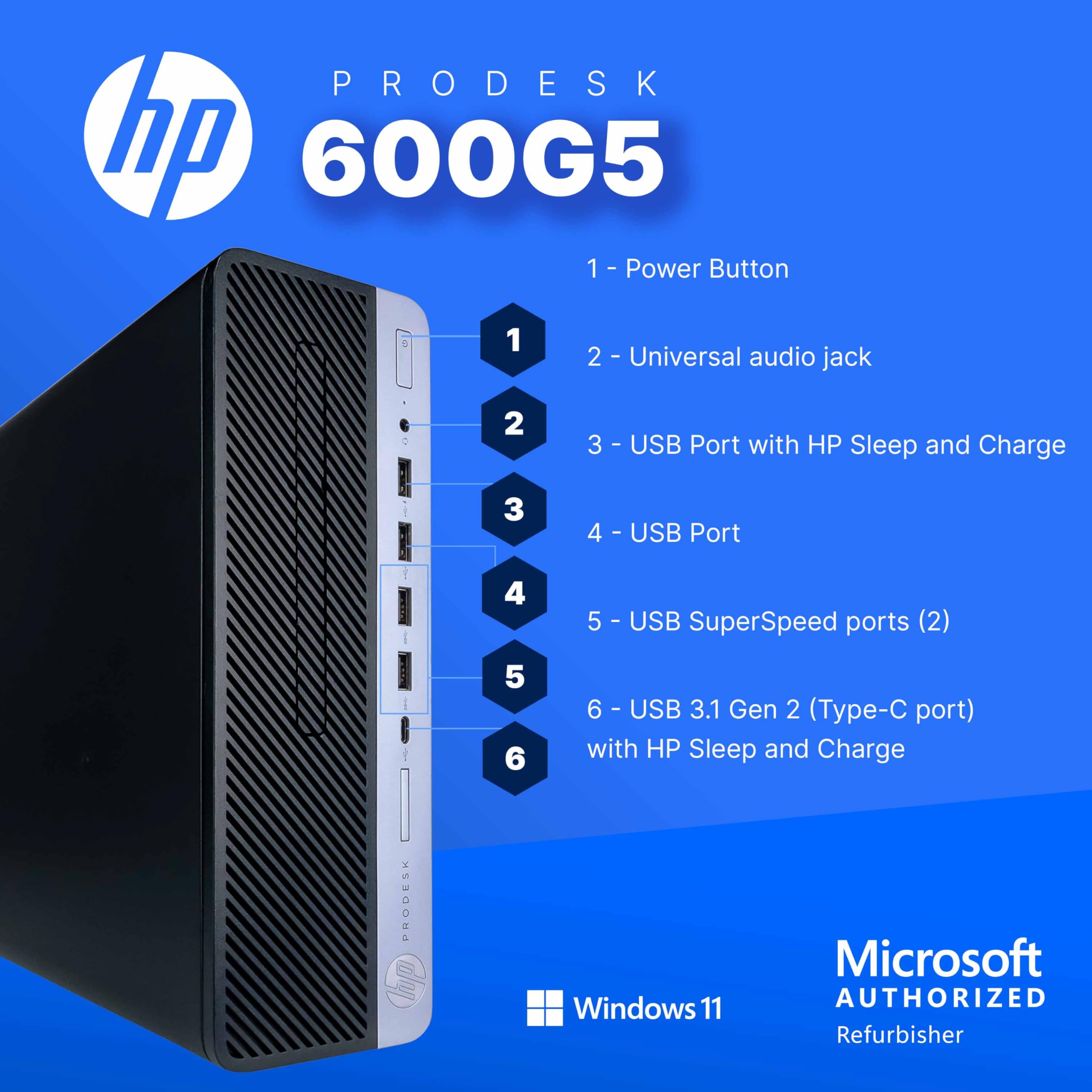 Amazon.com: HP ProDesk 600 G5 Desktop Computer | Intel Core i5 9th