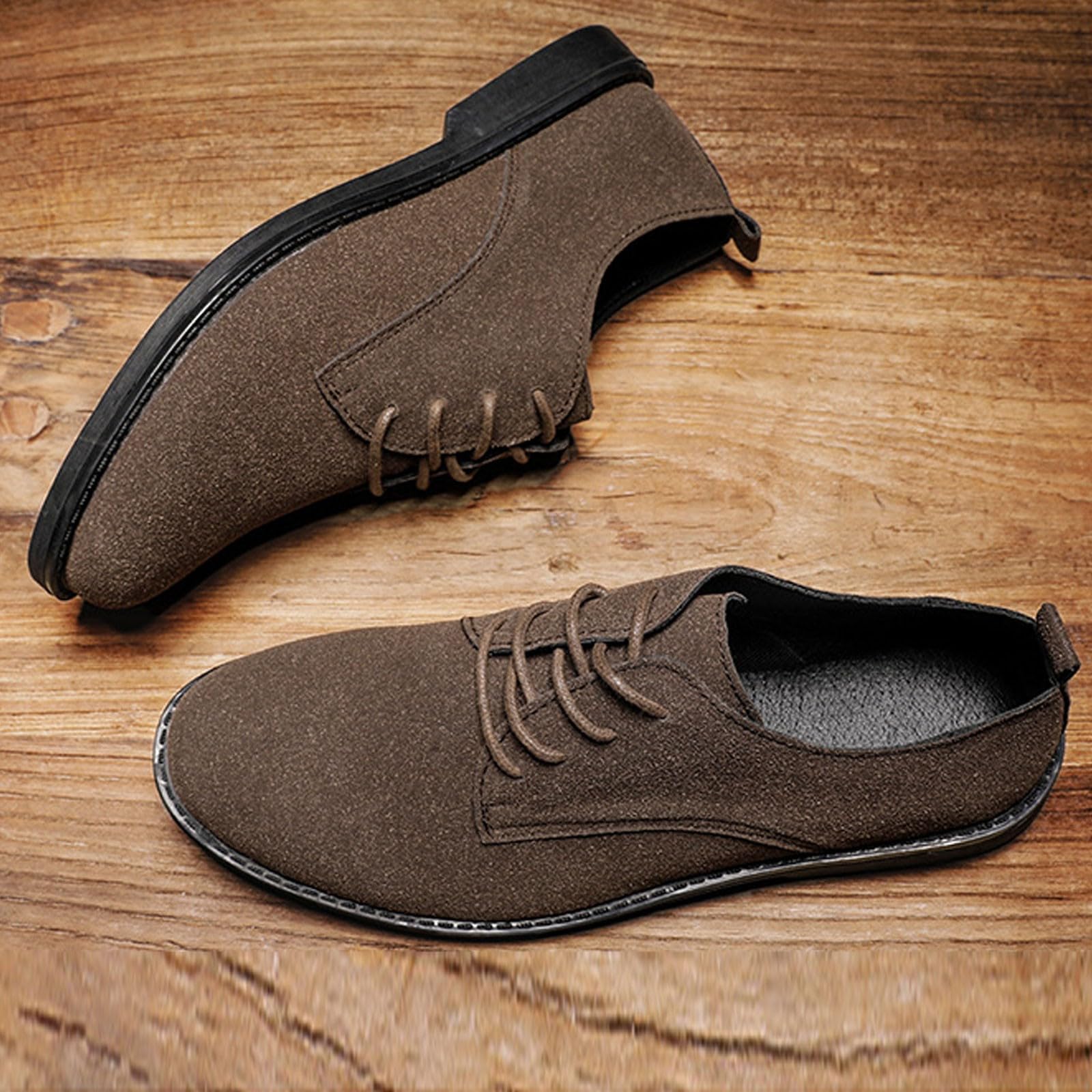 Scarpe derby da uomo in pelle scamosciata, classiche, con lacci, eleganti, casual, Oxford, per tutti i giorni, formali, per feste di lavoro