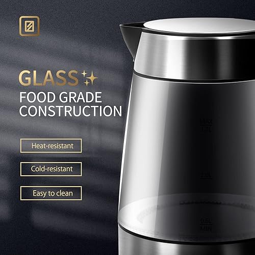 Miniatura 6 de Taylor Swoden Cafetera de 12 tazas y hervidor de agua de vidrio para té y café