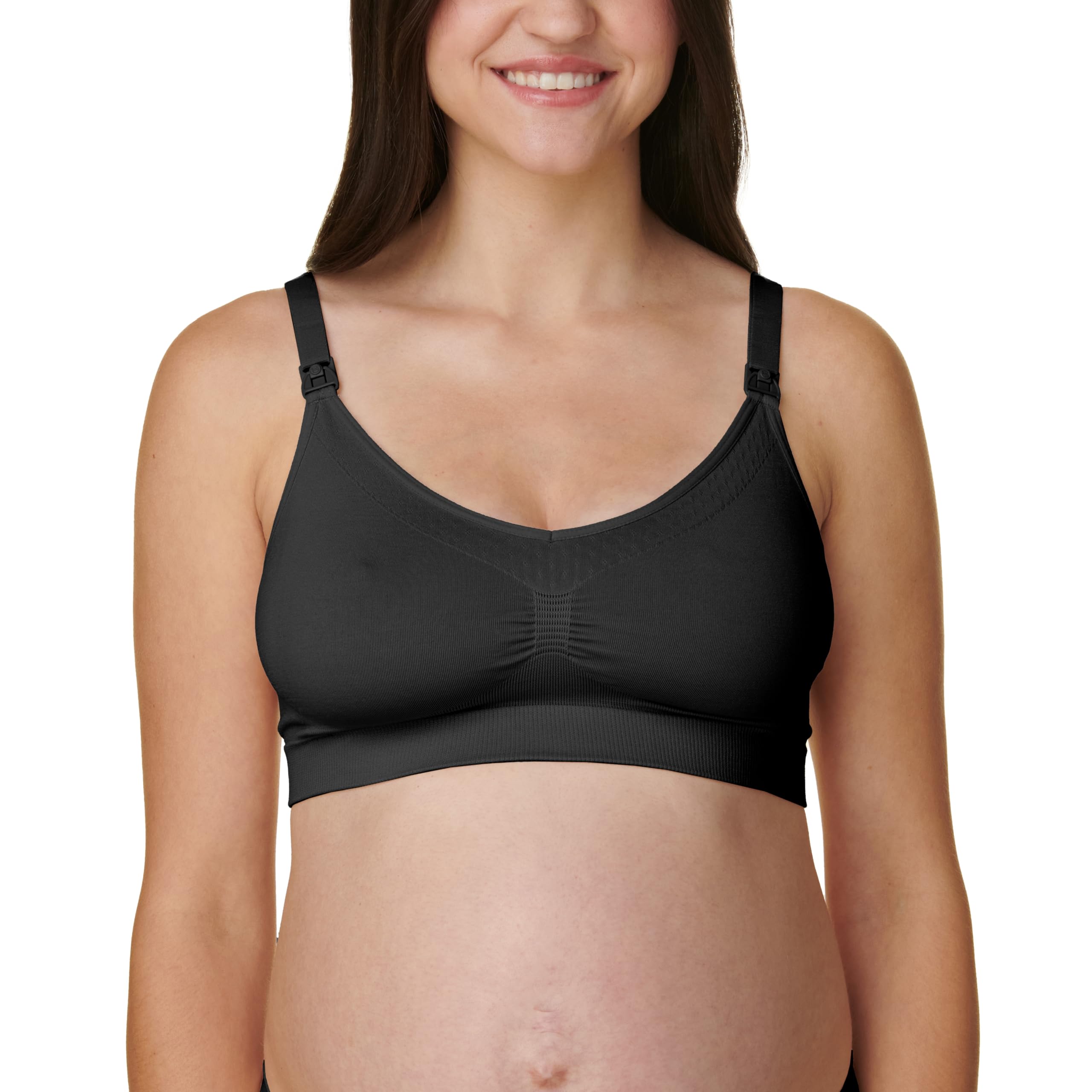Bravado DesignsBasics by Bravado Women's Comfort Maternity Bra and Nursing Bra Adjustable, Seamless, S-XXLOEKO-TEX STANDARD 100