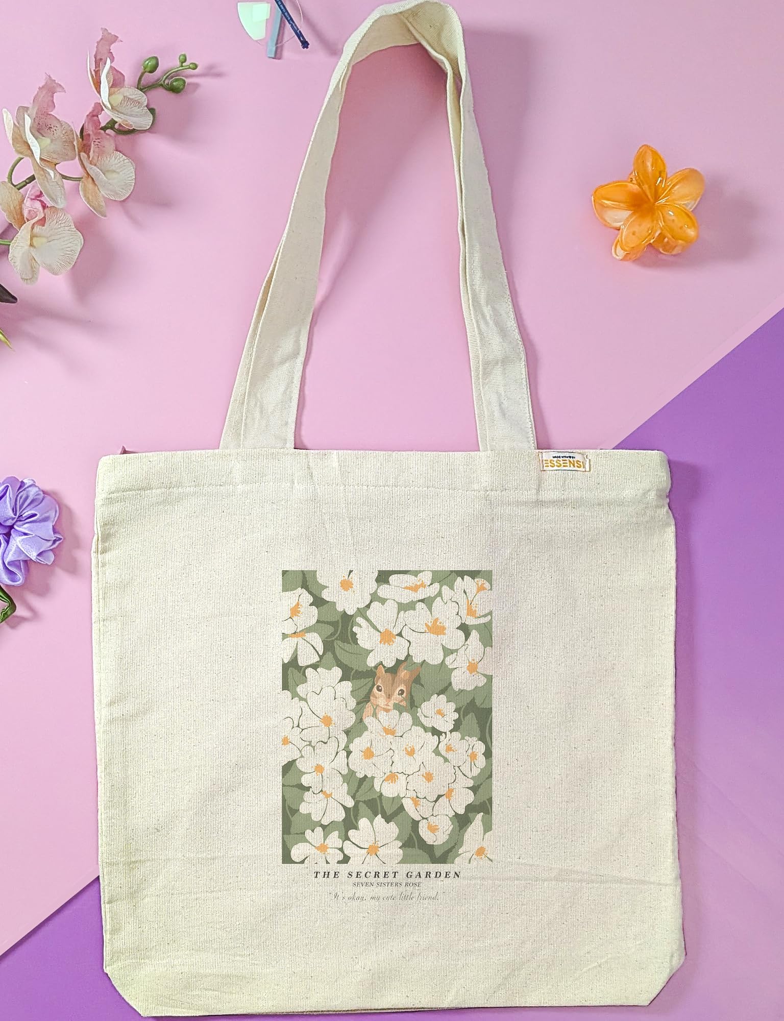 Cotton Canvas Tote Bag for Men & Women | 200 GSM, Premium Zipper, Coin Pouch | Aesthetic & Anime Prints | 10+ Stylish Designs-image-28