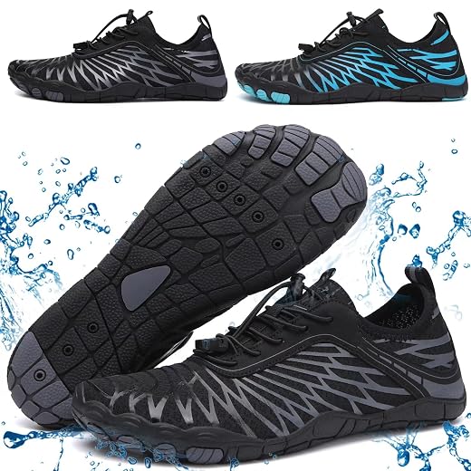 Hike Shoes for Women Men Breathable Non-Slip Wide Toe Athletic Barefoot Water Shoes Comfortable & Lightweight