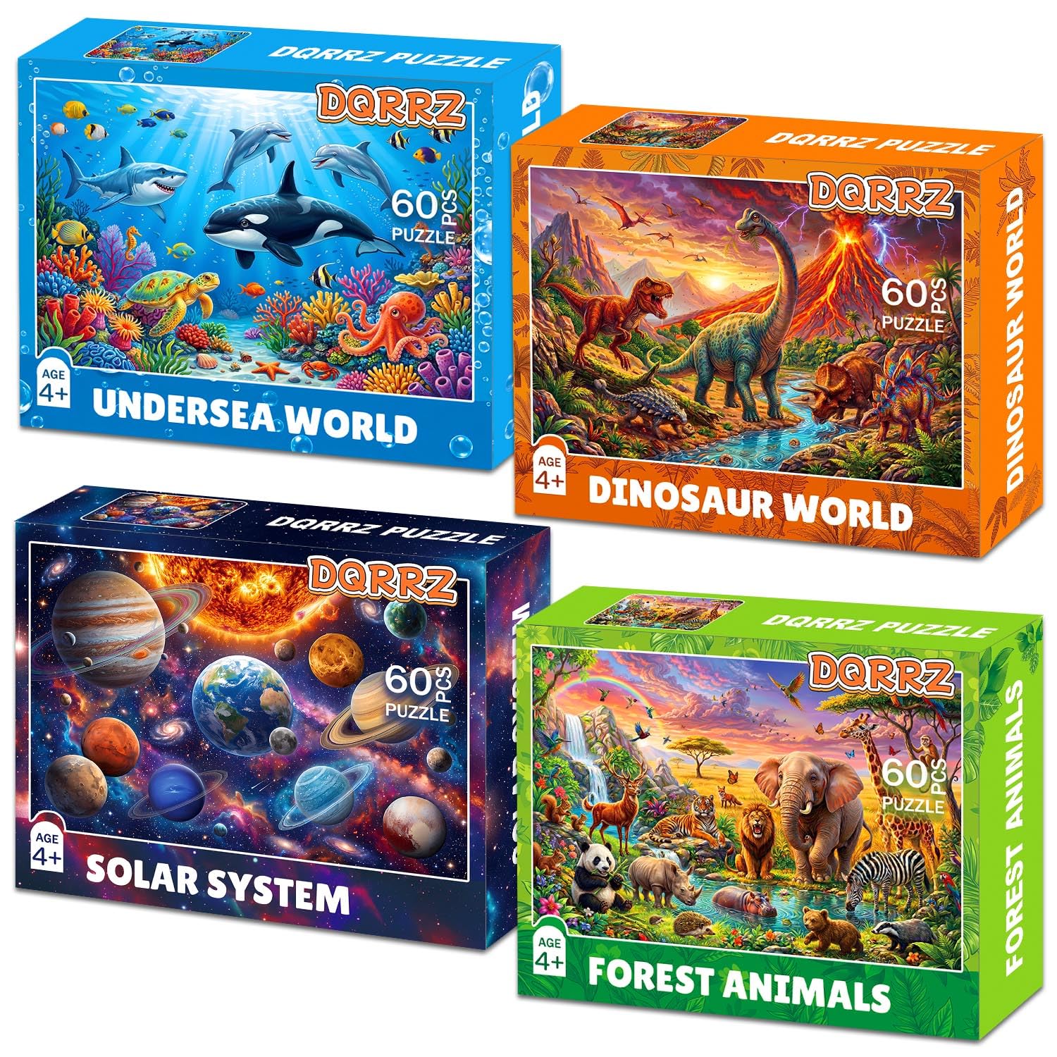 Kids Jigsaw Puzzles - Dinosaur, Safari, Ocean & Space -1 Kids Jigsaw Puzzles - Dinosaur, Safari, Ocean & Space -1