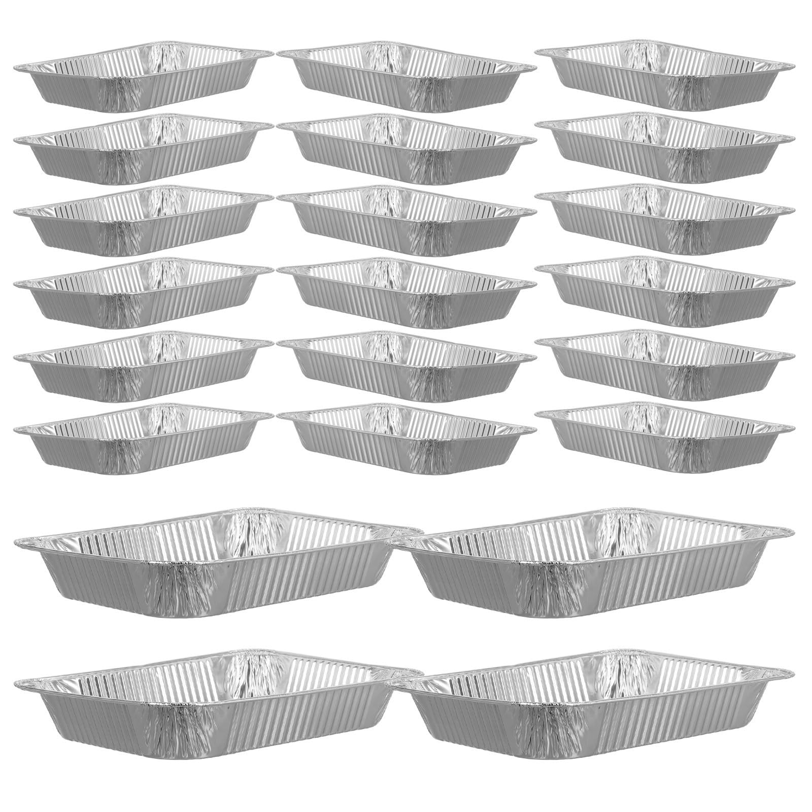 Bandejas desechables de aluminio grandes para evitar limpiar el horno tras cocinar