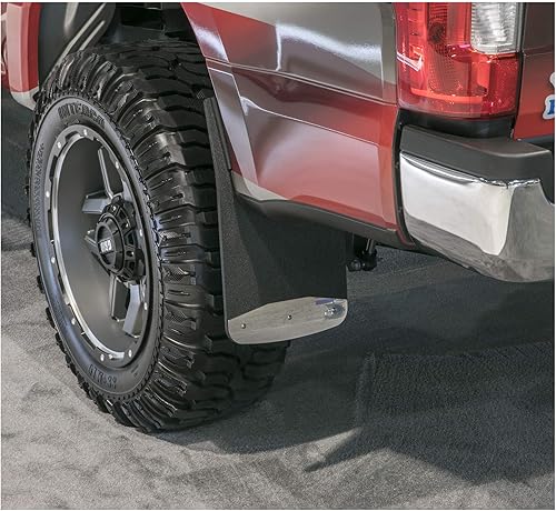 Miniatura 8 de LUVERNE 251440 Protectores de lodo de goma texturizados delanteros o traseros de 12 pulgadas x 20 pulgadas, Chevrolet Silverado, GMC Sierra 1500,