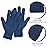 Patelai 2 Pairs Microfiber Gloves for plants Dusting Cleaning Glove Mittens House Cars Blinds Dusting(Gray, Dark Blue, Large)