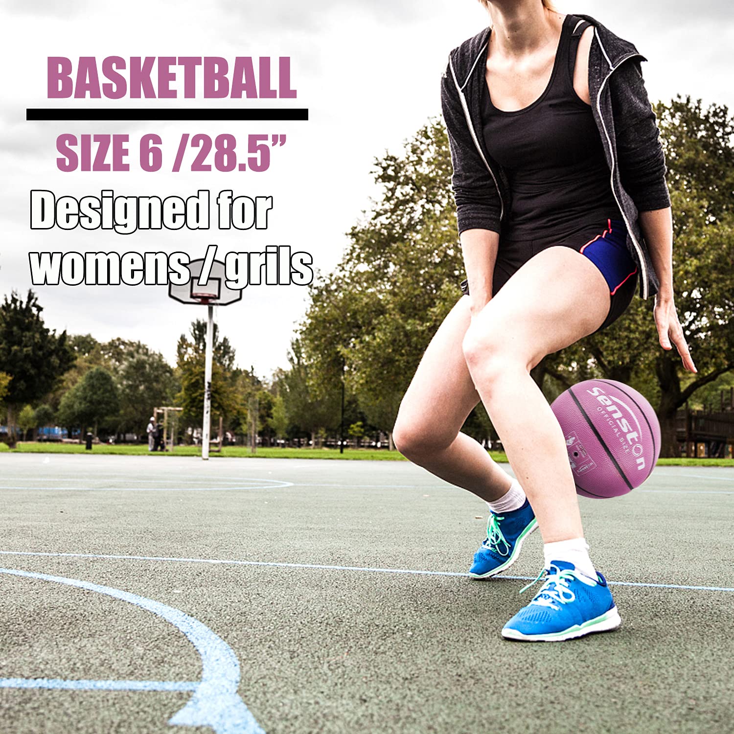 Senston Womens Basketball Size 6, Glow In The Dark