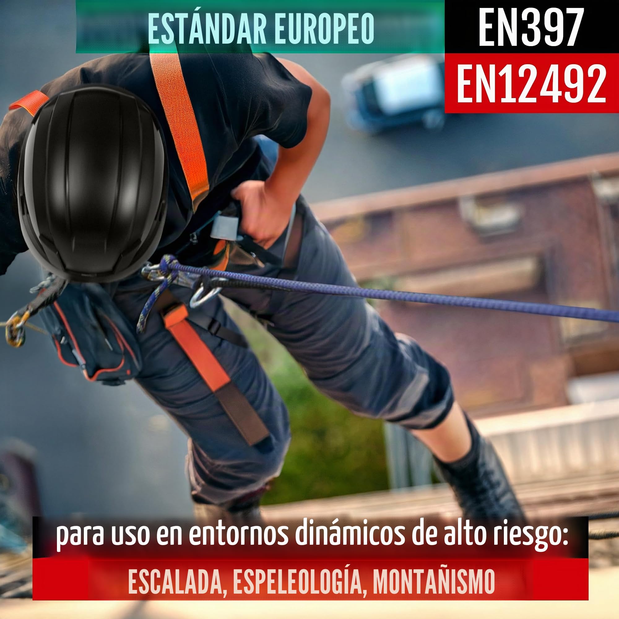 ACE Patera Premium Casco de protección: Casco de construcción y Escalada para el Trabajo y el Deporte - Casco Ligero de Escalada y Casco de construcción