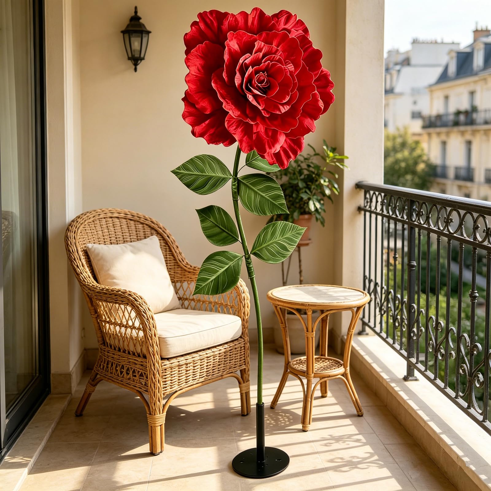YUANXIN Rosa Artificiale Gigante da 165 cm, Rose Finte Lavorate a Mano, Regalo Creativo per San Valentino, Festa della Mamma e Matrimoni, Ideale per Decorazioni di Nozze