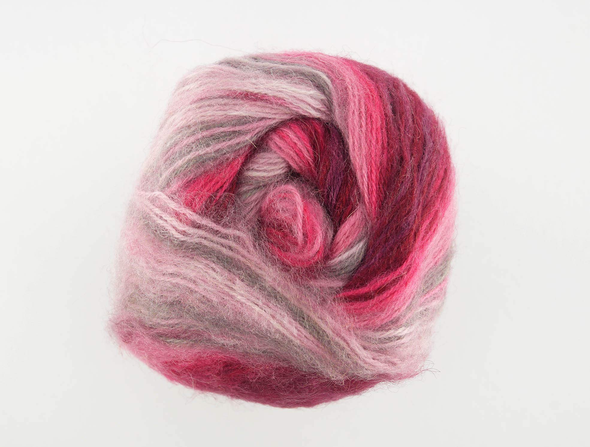 Ilkadim Export Angora Active Strickwolle – 5x100 G, Farbverlauf, 25% Mohair