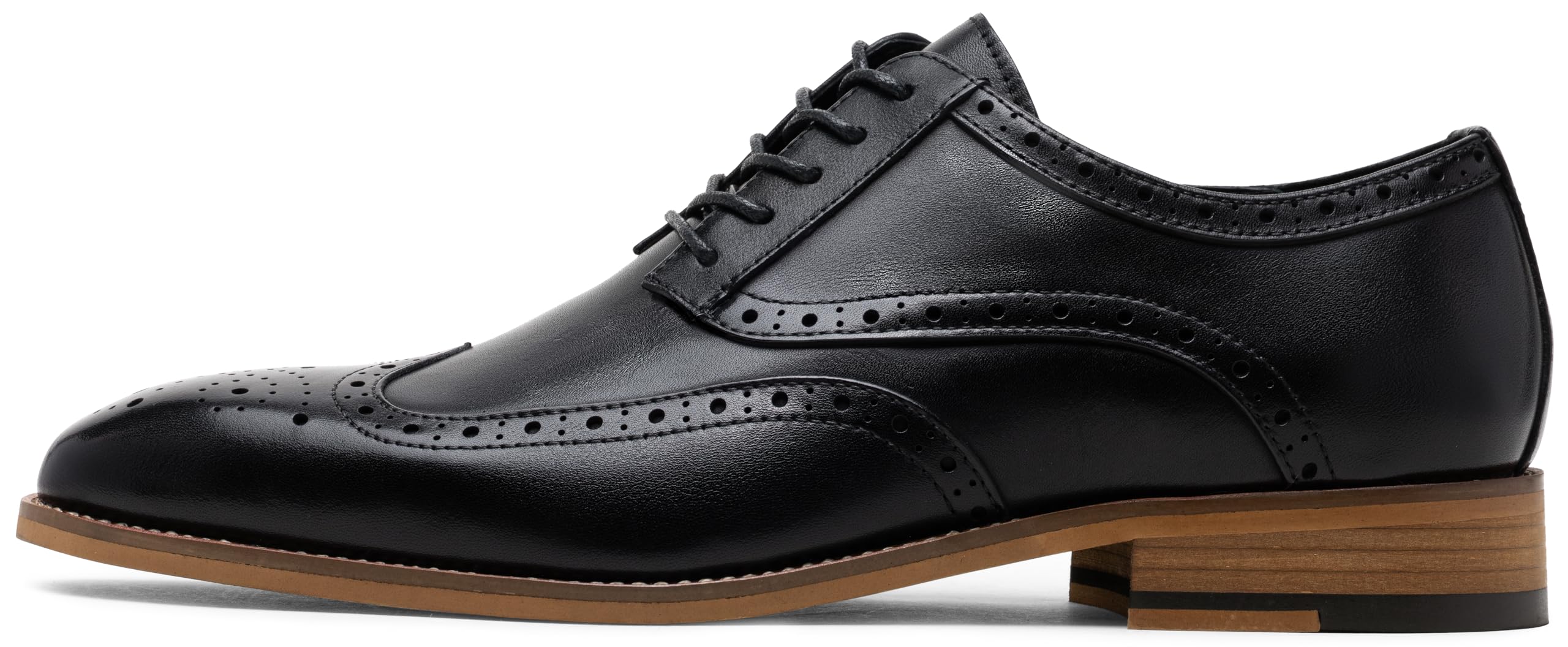 Jousen Mens Dress Shoes Leather Oxford Derby Shoe