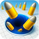 穴イオは弾丸を食べる攻撃ボスゲーム: ブラックホール io ゲームで巨大な敵を撃破！楽しい食べるゲーム
