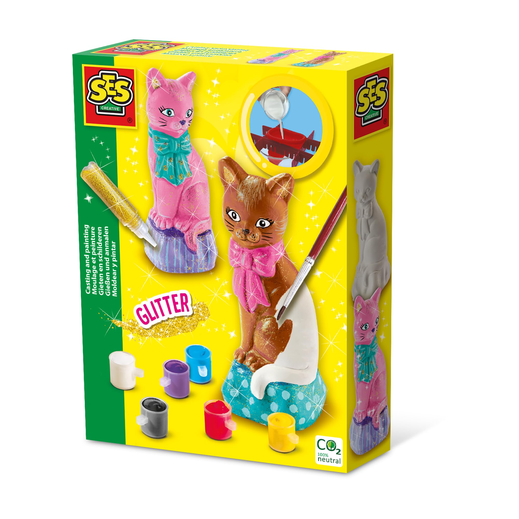 SES Creative Cat Casting and Painting Set - Gold