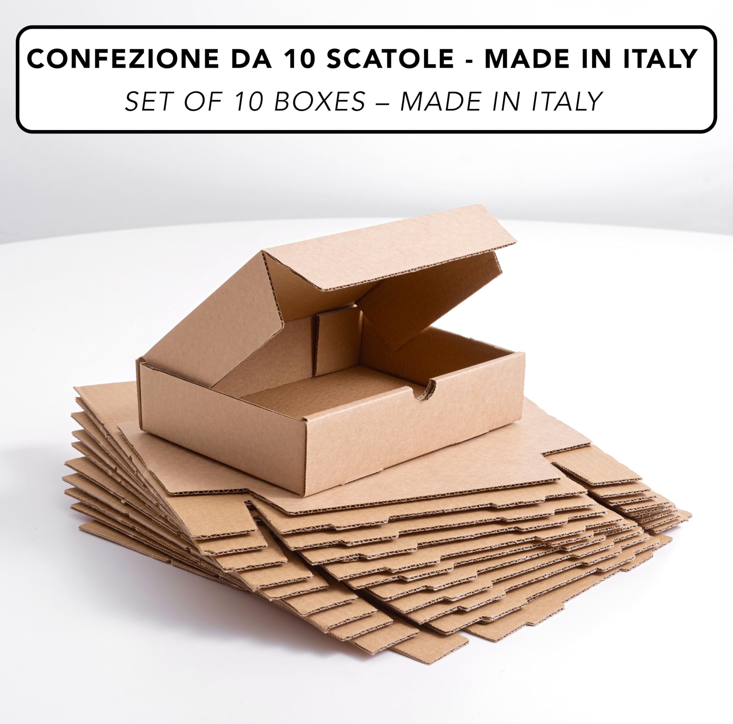 Scatole Di Cartone Piatte IPEA 21x15x5cm - 10 Pezzi Per Spedizioni E Imballaggi Made In Italy - Foto 5