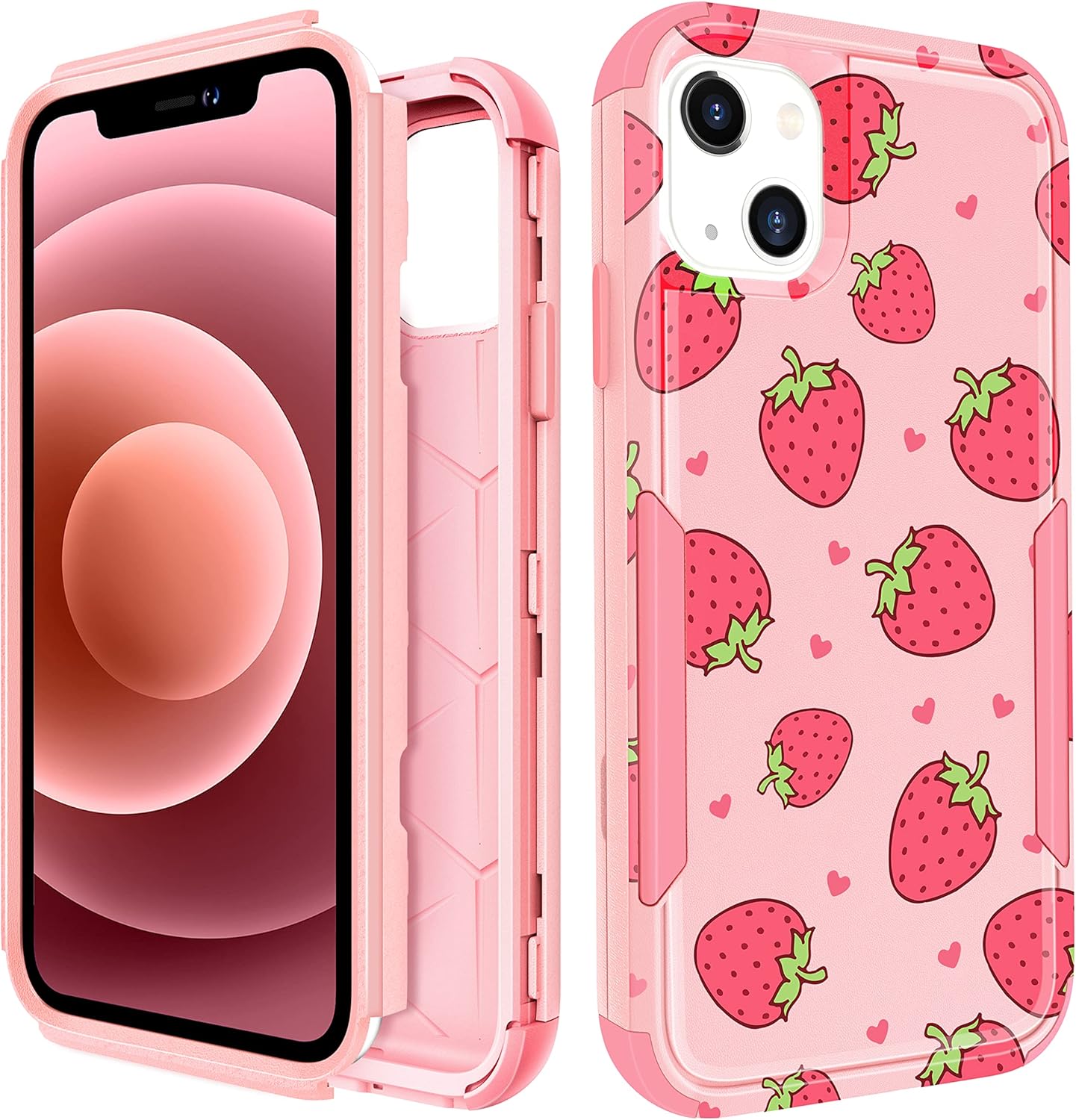 Plakill for iPhone 13 Protective Case 3 in 1 Designer